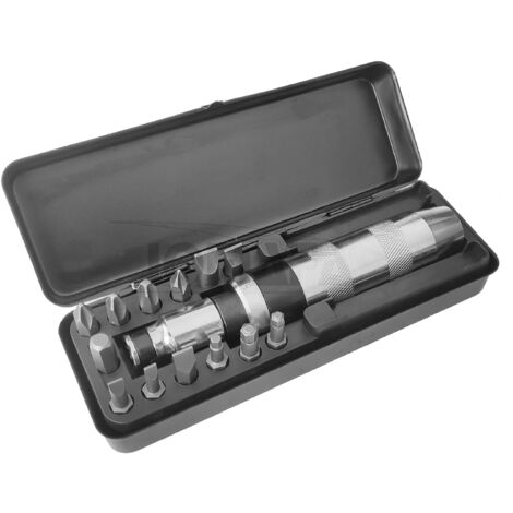 JOMAFA DESTORNILLADOR DE GOLPE E IMPACTO 1/2" 15 Piezas ATORNILLADOR CON PUNTAS
