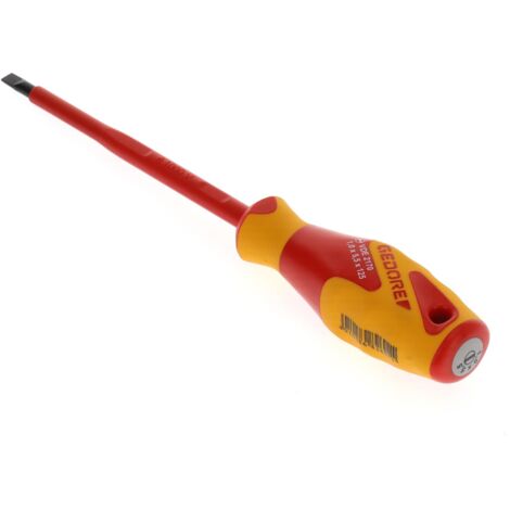 Destornillador Gedore vde 2170 5,5 mm hoja aislada mango ergonómico