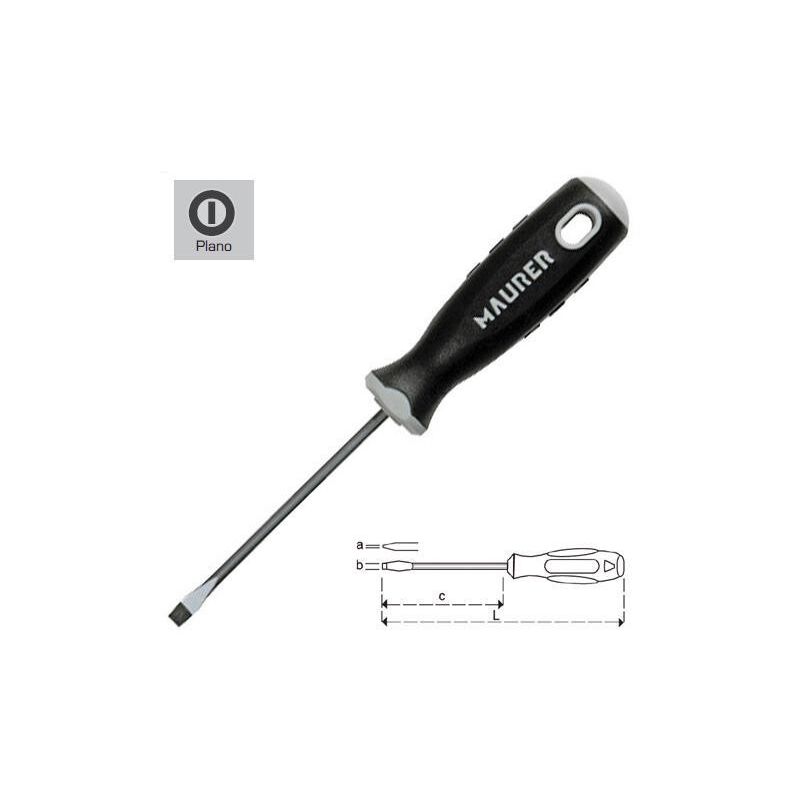 

Destornillador estampado 1,2x6,5x150 mm. - Maurer