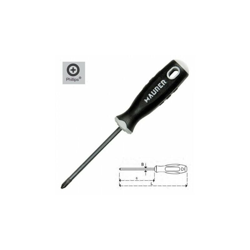 

Destornillador phillips 2x150 mm. - Maurer