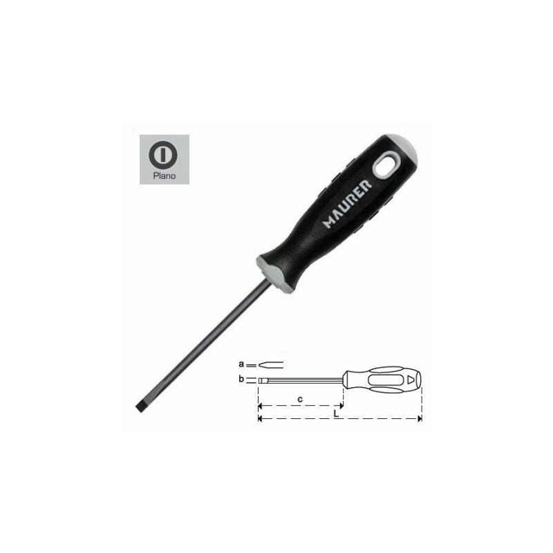 

Destornillador vaciada 0,8x4,0x125 mm. - Maurer