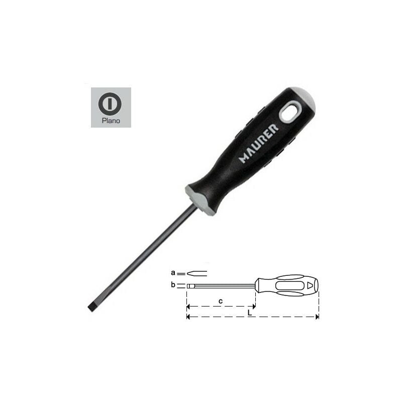 

Destornillador vaciada 1,0x5,5x100 mm. - Maurer