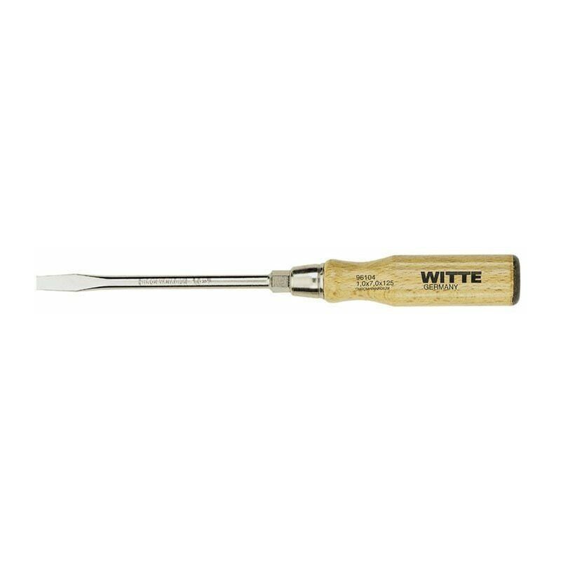 

Witte 96102 - Destornillador De Punta Plana Con Mango De Madera (4,5X90)
