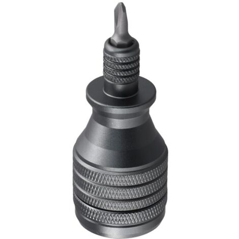 Destornillador mini de titanio 7 en 1 con puntas Torx magnéticas de 1/4 de pulgada. Herramientas para reparaciones domésticas.