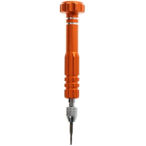Destornillador multifuncional para cristales, 4 puntas de corte, fabricado en metal, para reparar tornillos y embalajes de cartón o papel, color aleatorio.
