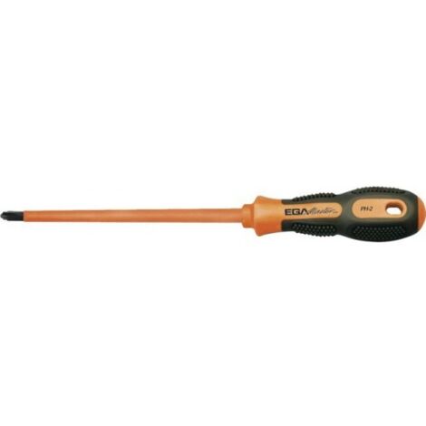 DESTORNILLADOR PARA BORNES ELECTRICOS PLANO / PHILIPS PH-2 X 125 MM MASTERTORK 1000 V - EGA MASTER