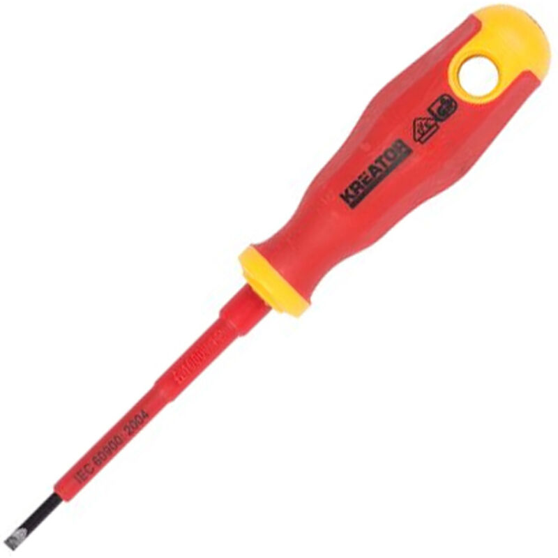 Cacciavite a testa piatta isolato 4x100mm 1.000v 401203 Kreator