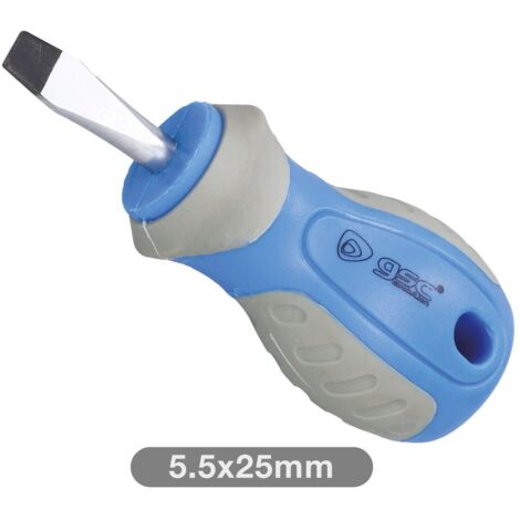 Destornillador plano corto 5,5x25mm