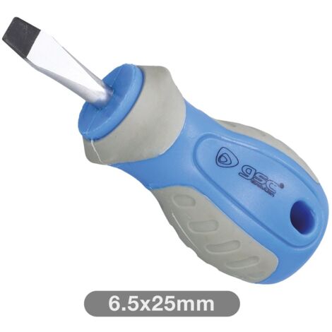 Destornillador plano corto 6,5x25mm