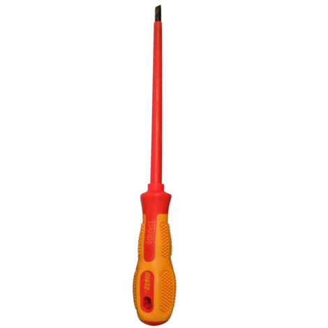 Destornillador Plano CromoVanadio Punta4mm 125mm Protegido1000V Mota