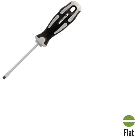 Destornillador Plano Estampado Acero S2 - 0,8 x Ø 4,0 x 75 mm