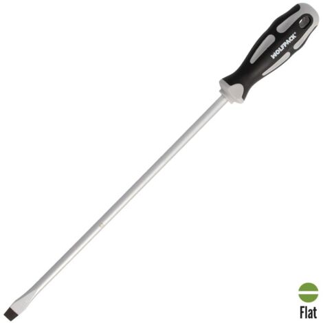 Destornillador Plano Estampado Acero S2 - 1,6 x Ø 9,0 x 300 mm