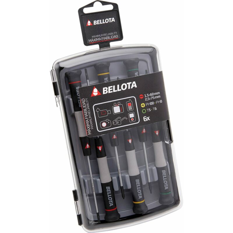 

Destornillador Precision 1,5-2-2,5 Ph00-ph0 6 Pz - Bellota