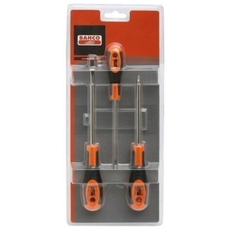 Destornillador Recta+Plana+Phillips Sensor Bahco 3 Pz