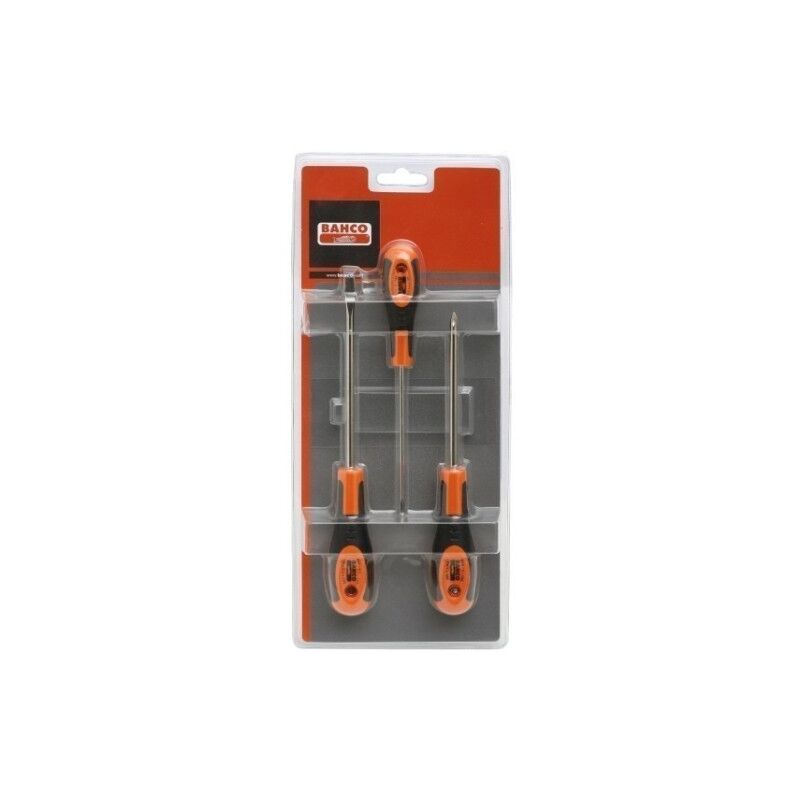 

Destornillador Recta+Plana+Phillips Sensor 3 Pz - Bahco