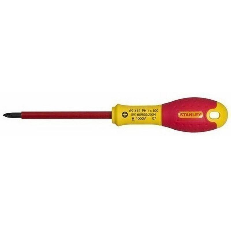 

0-65-414 - Destornillador aislado vde 1000v fatmax phillips ph0 x 75 mm - Stanley