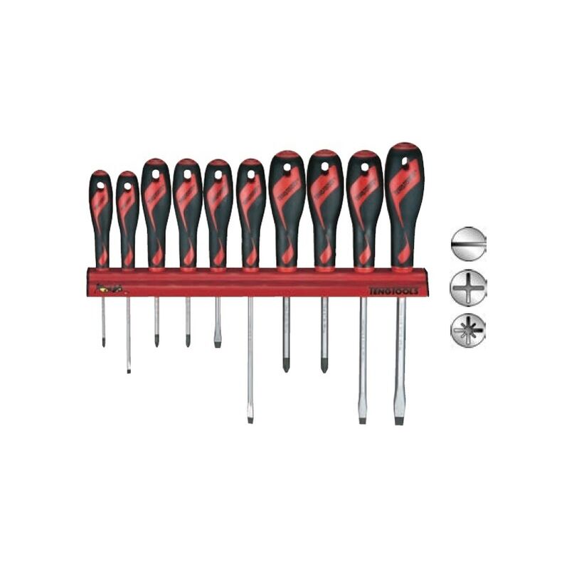 

Juego de 10 destornilladores ﻿WRMD10N - Tengtools