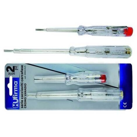 Destornilladores buscafases Hu-Firma 100-250V 140/190 mm 2 piezas