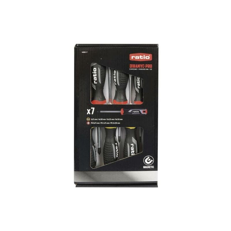 

Juego 7 destornilladores serie Dinamyc Pro - - Ratio