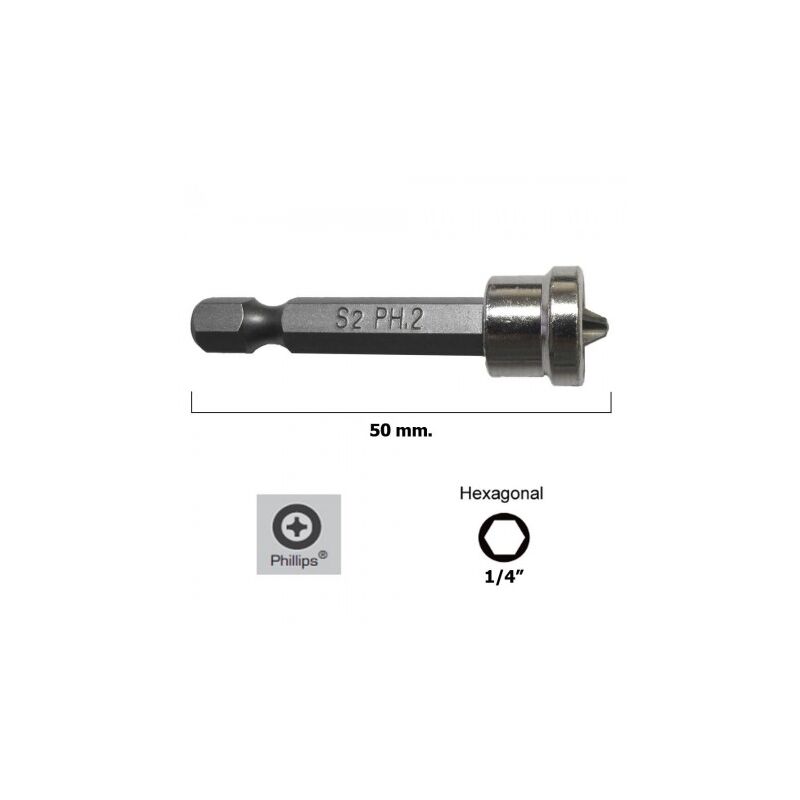 

Destorpuntas pladur phillips nº 2 estuche de 5 piezas 50 mm. - Maurer