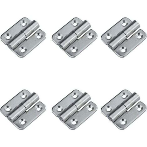 (Destra) 6 cerniere rimovibili, guarnizioni scorrevoli piccole da 1,5", cerniere per porte rimovibili in acciaio inox 304, apertura a sinistra