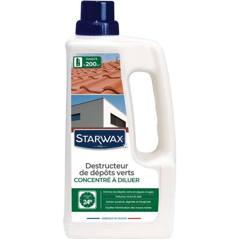 Destructeur de dépôts verts concentré à diluer - grandes surfaces 1L Starwax