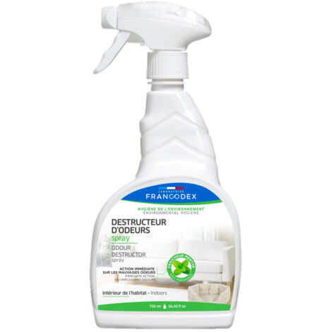 Destructeur d'odeur spray 750 ml  fraicheur menthe pour l'habitat - Francodex