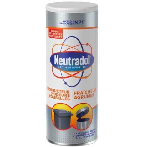 Destructeur d'odeurs pour poubelle – Poudre 350g – Élimination efficace des odeurs – Pour usage professionnel et semi-professionnel – Neutradol