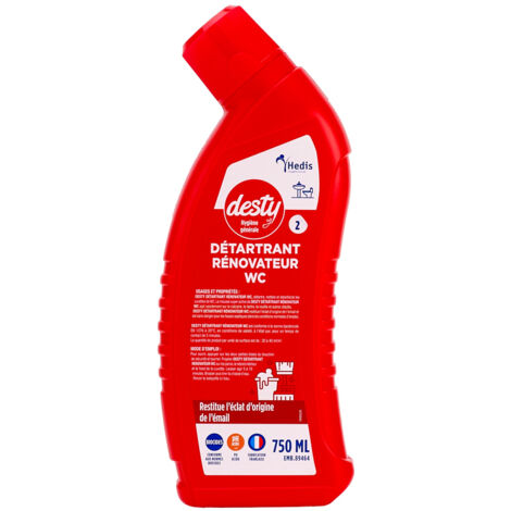 Desty Détartrant renovateur WC Flacon de 750ml - Elcopharma