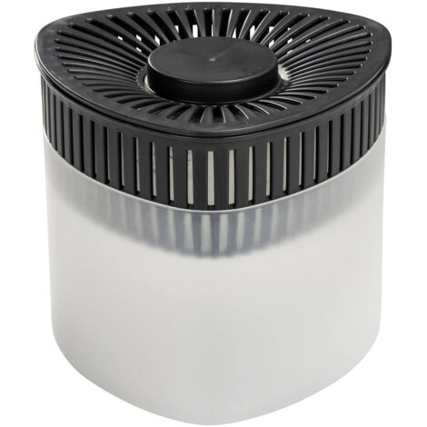 Désumidificateur WENKO Prisma 2x500g gris jusqu'à 40 m³ absorbeur d'humidité design chimique anti humidité avec 2 blocs de 500g vanille pour réduire l'humidité et prévenir la condensation