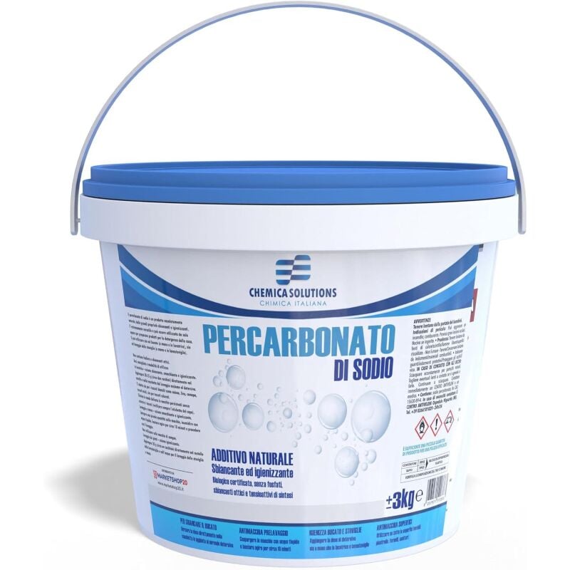 De'tachant au percarbonate de sodium, blanchissant, assainissant naturel 3x1Kg Chemica Solutions