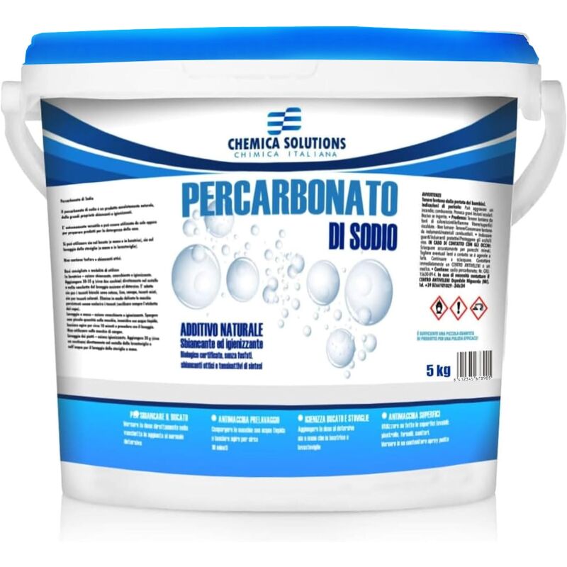 Chemica Solutions - De'tachant au percarbonate de sodium, blanchissant, assainissant naturel 5Kg