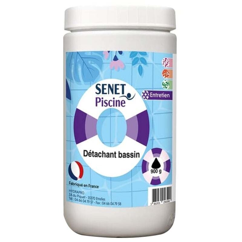 Détachant bassin - Boite de 900 g - senet Piscine