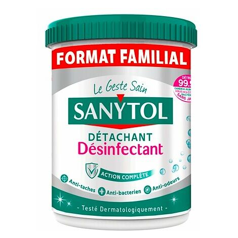 Détachant désinfectant textile poudre Sanytol Professionnel - Seau de 1,35 kg
