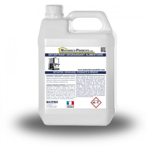 Détartrant dégraissant alimentaire - 2 L Transparent - MATPRO