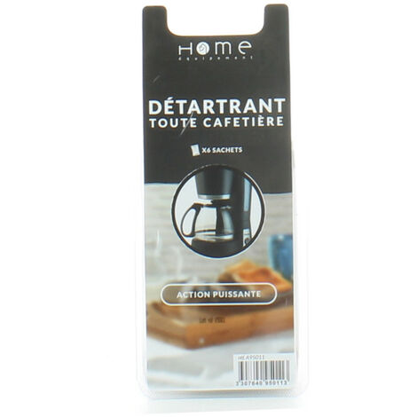 Détartrant en poudre , 6 sachets de 25grs pour Cafetières et Machines à expresso  A95011 pour Cafetière - Expresso broyeur