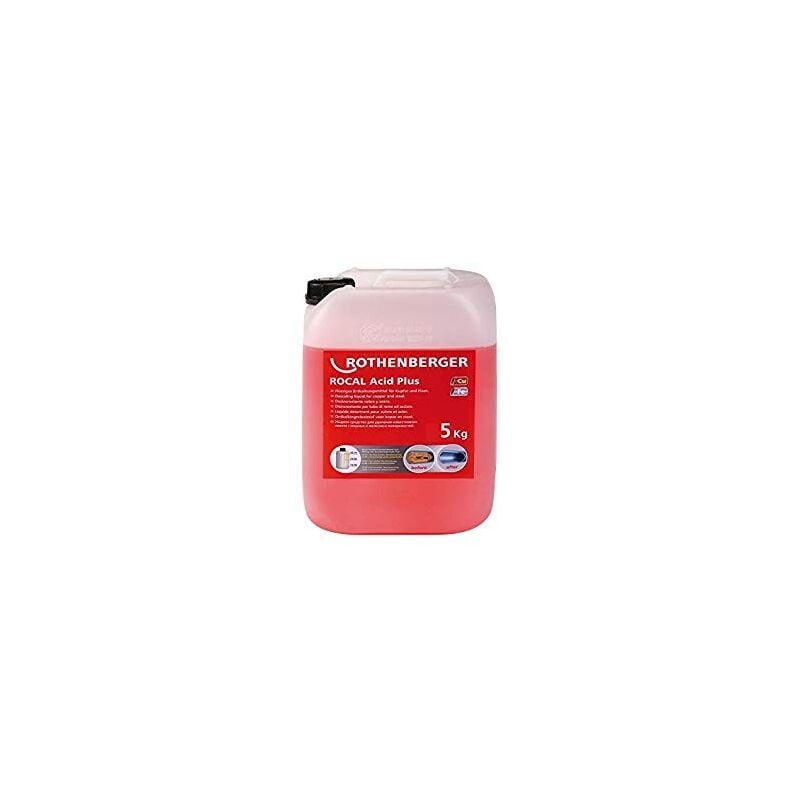 Détartrant rocal Acid Plus 5 kg. Cu. Acier Rothenberger