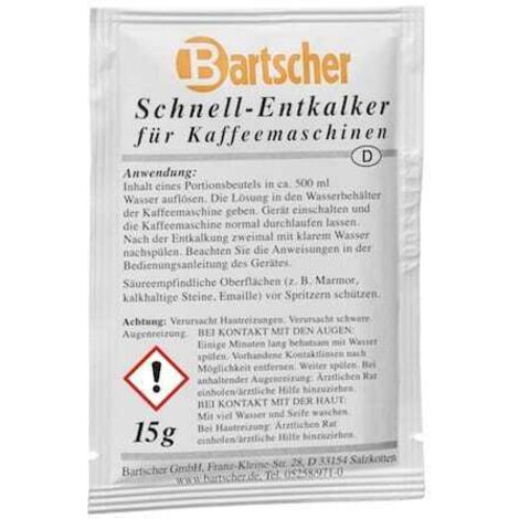 Détartrant Pour Machine à Café Bartscher - 30 Sachets - Bartscher
