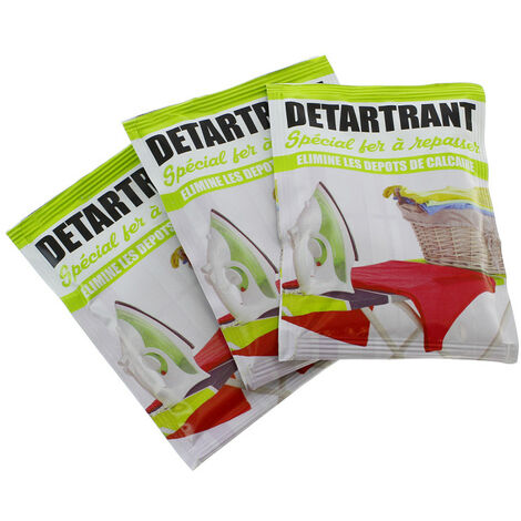 Détartrant special fer à repasser 3 sachets de 25g  F01262 pour Fer à repasser
