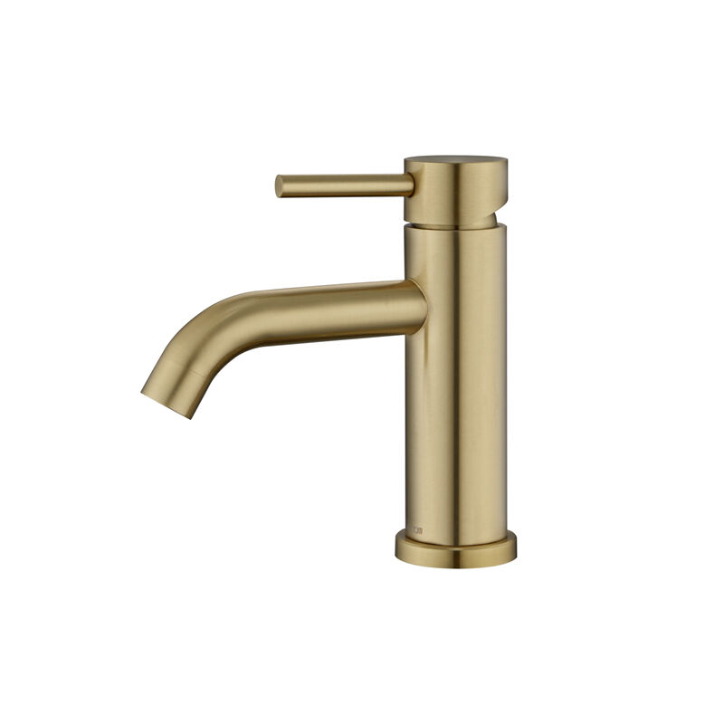 DETBOM Robinet Salle de Bain Mitigeur Monocommande Lavabo Mitigeur de Lavabo Eau Chaude et Froide Réglable Robinetterie en Acier Inox Doré Classique