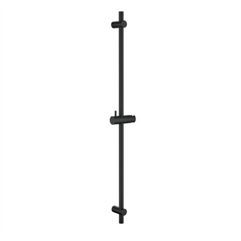 DETBOM Schwarze Duschstange 90 cm Duschstange mit Duschkopfhalterung Universelle Duschstange aus Edelstahl