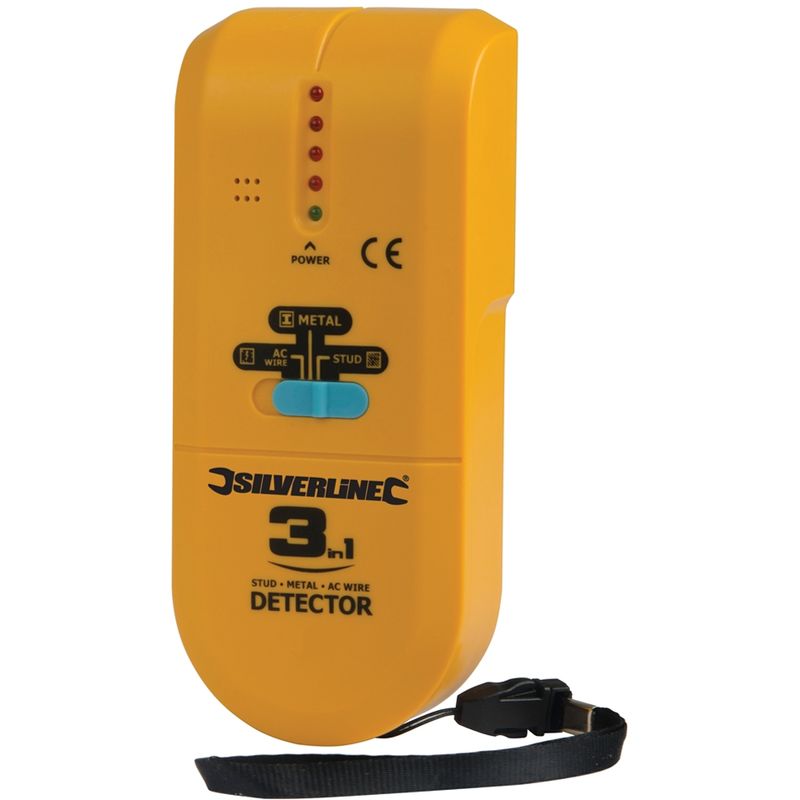 Détecteur 3 en 1 1 pile 9 v (PP3) Silverline 477936