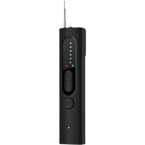 Détecteur 4-en-1 de caméras cachées, détecteur RF sans fil, détecteur de traceurs GPS et dispositif anti-espionnage – 5 niveaux de sensibilité, idéal pour bureaux, hôtels et domiciles