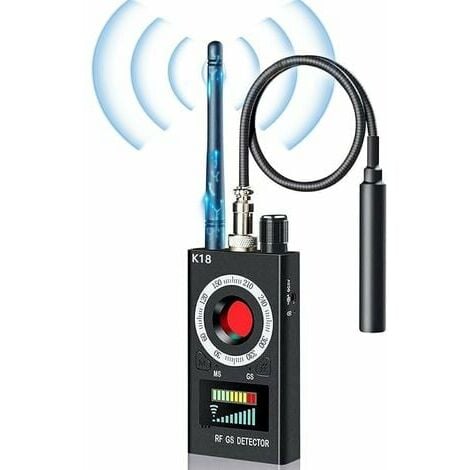 Detecteur Micro Espion,Détecteur K18 RF sans Fil Camera Alarme GSM,  Anti-Espion Bug Détecteur, Tracker Espion, Améliorée GSM Finder Radar Radio  Scanner Signal Finder sans Fil