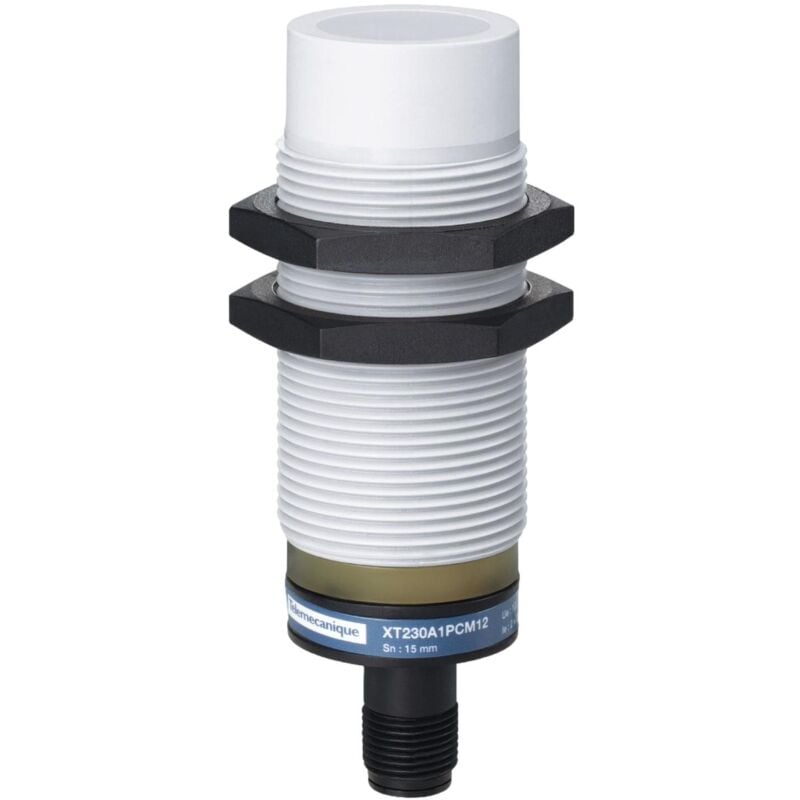 Xt230a1pcm12 Schneider Détecteur Capacitif M30 12 à 24vcc Pnp - No+nf 4 Fils Non Noyable Connecteur M12 Osisense Xt2