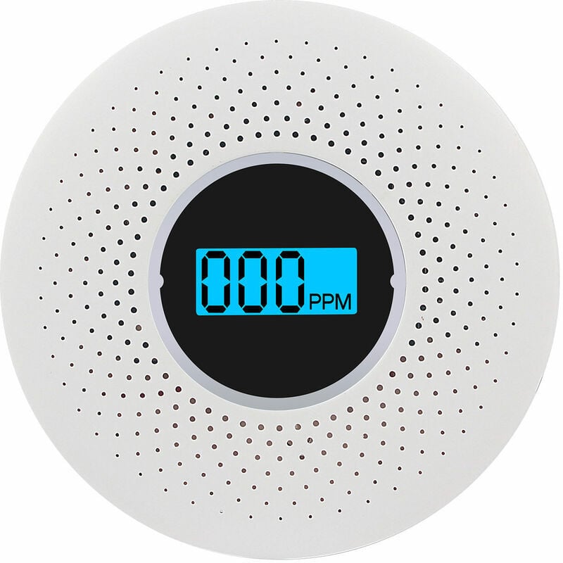 Start - Détecteur combiné de fumée et de monoxyde de carbone avec affichage sonore et alarme flash et alarme led Détecteur de fumée et de co
