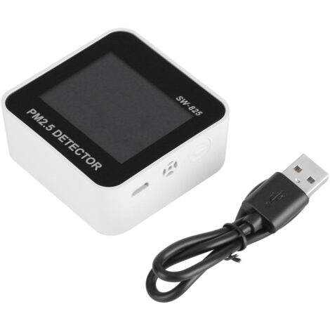 【Détecteur d'Air】SNDWAY SW-825 Capteur PM2.5 Numérique LED avec Mesure de Température et Humidité, Portable et Ultra-Léger pour Maison/Voiture/Bureau