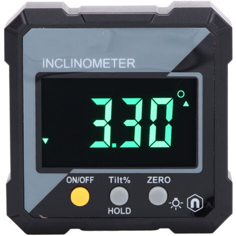 Détecteur d'angle numérique haute précision avec inclinomètre magnétique et boîtier électronique 4x90°