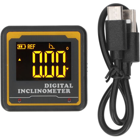 Détecteur d'angle numérique IP54, étanche, rétro-éclairage, Base magnétique, niveau électronique
