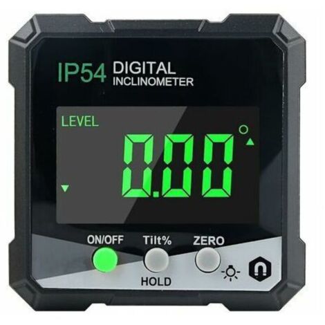 Détecteur d'angle numérique, rapporteur/jauge d'angle avec écran LCD Magnétique 360 ​​° Inclinomètre Numérique Rapporteur Jauge